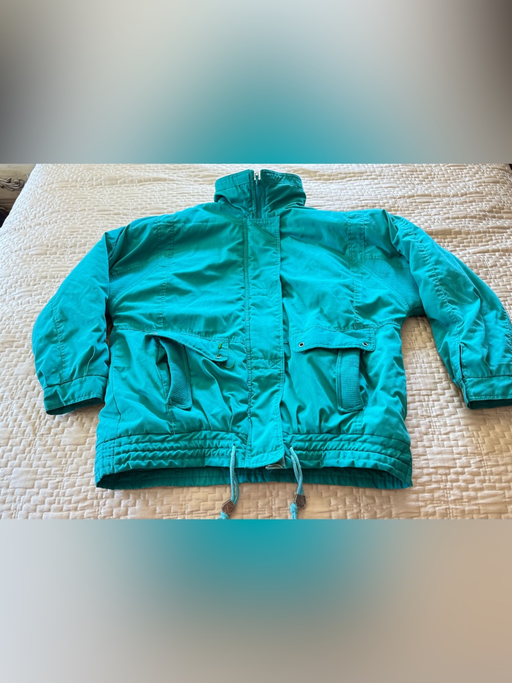 Men’s Otello Pelle Vintage Green Jacket Size Large
